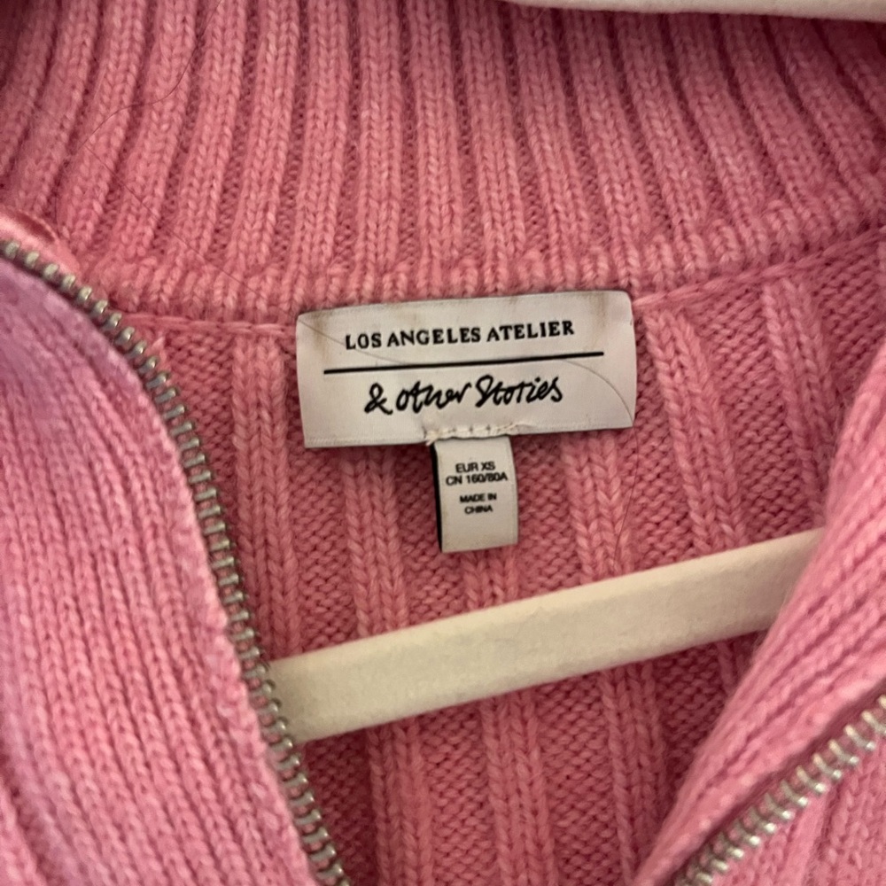 & Other Stories Wool Pink Pullover - Picture 3 of 6